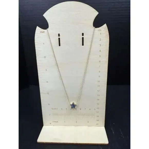 NWOT Kendra Scott Jae Star Blue Drusy Gold Pendant Necklace - Picture 10 of 16